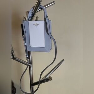 Kate Spade Two-Tone Crossbody Bag in Light Blue.